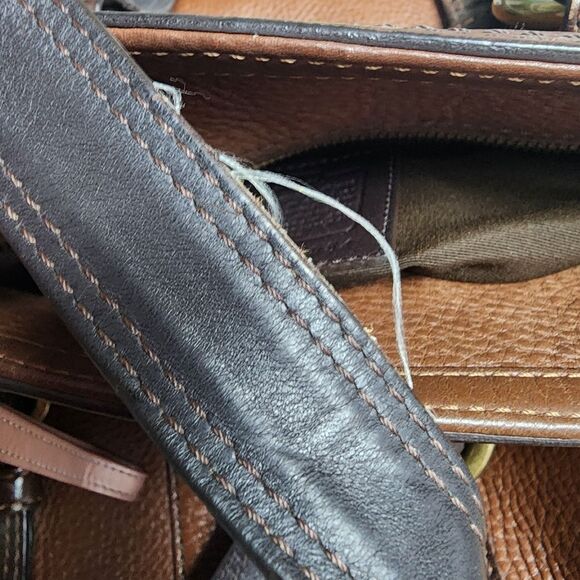 Coach Brown Pebbled Leather Purse - Picture 12 of 12